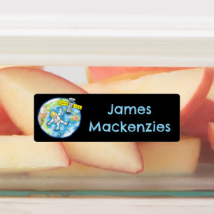 Funny astronaut in space cartoon personalised