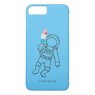 Funny Astronaut Outerspace Rocket Name - Blue Case-Mate iPhone Case