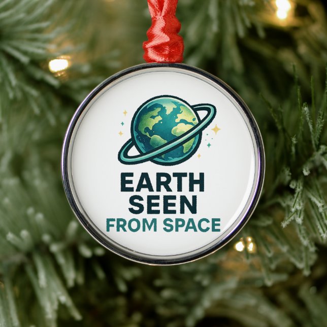 Funny Astronaut Planets Metal Tree Decoration (Tree)