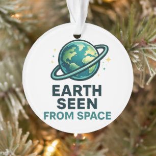 Funny Astronaut Planets Ornament