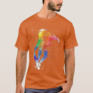 Funny Astronaut Skateboard Colourful For Men Women T-Shirt