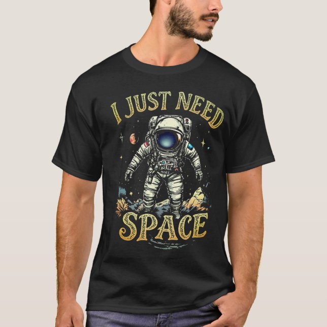 Funny Astronaut  T-Shirt (Front)