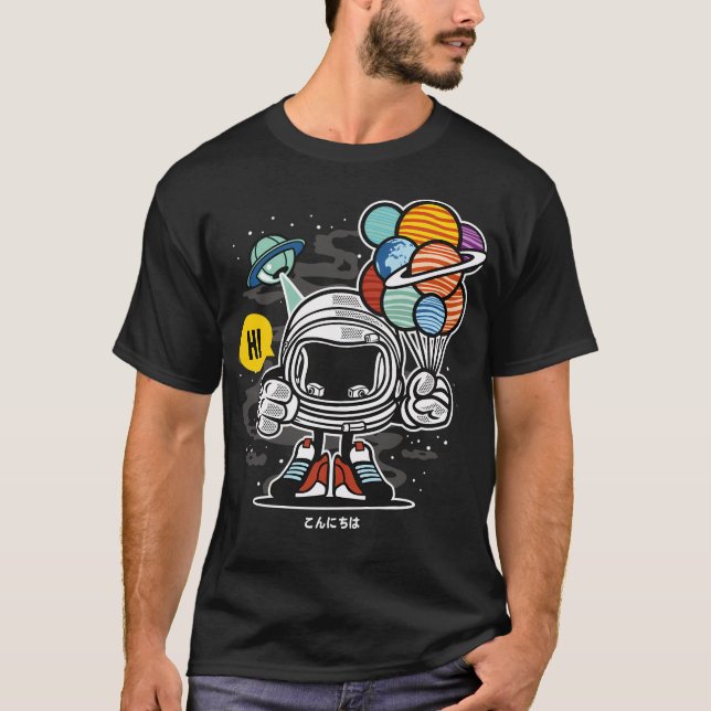 Funny Astronaut T-Shirt (Front)