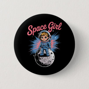 Funny Astronomy Astrophysics Astronauts for Women 6 Cm Round Badge