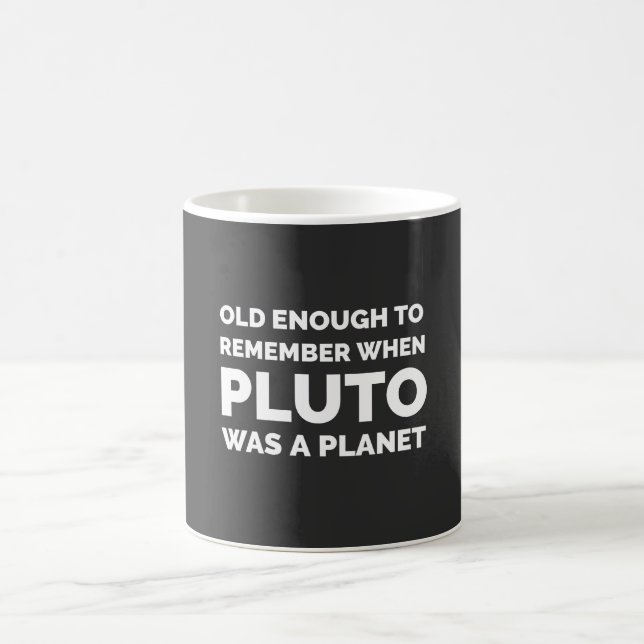 Funny Astronomy Remember Pluto Coffee Mug (Center)