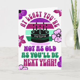 Funny, at least you're not card