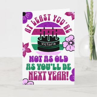 Funny, at least you're not card