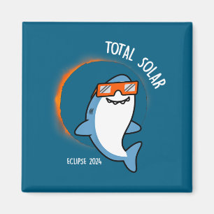 Funny At White Shark Looking Total Solar Magnet