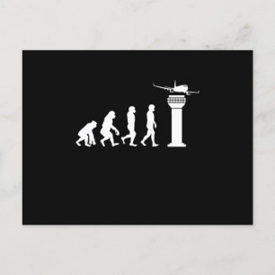 Funny ATC Air Traffic Controller Human Mankind Evo Postcard