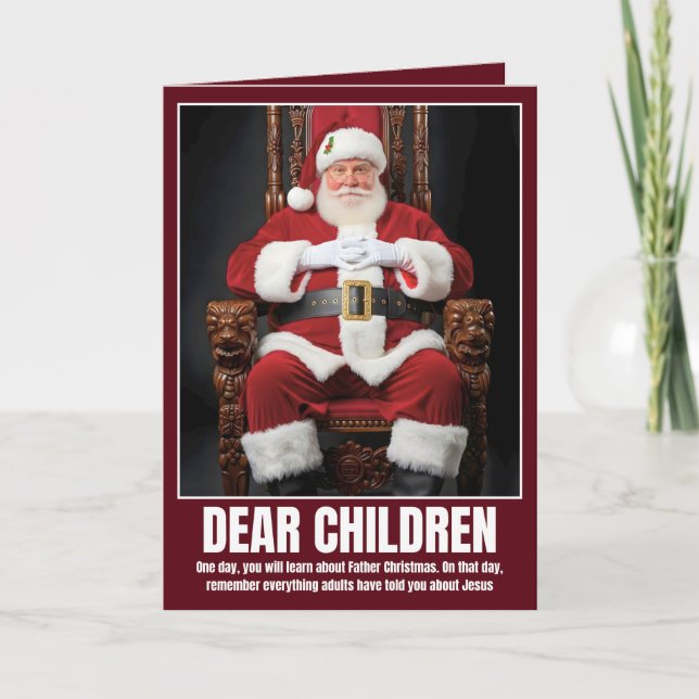 Funny atheist card (Front)