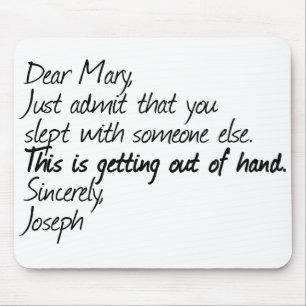 Funny atheist design mouse mat