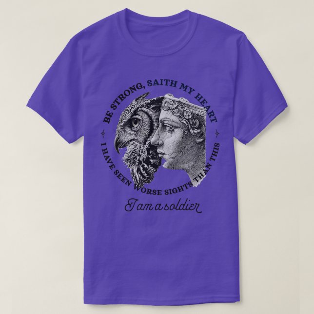 Funny Athena Goddess The Iliad Homer Greek Mytholo T-Shirt (Design Front)