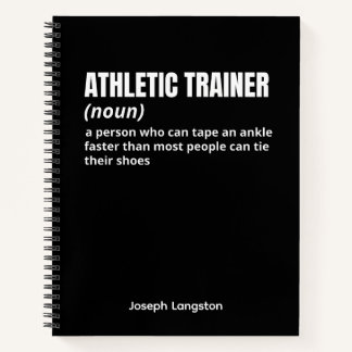 Funny Athletic Trainer Definition Notebook