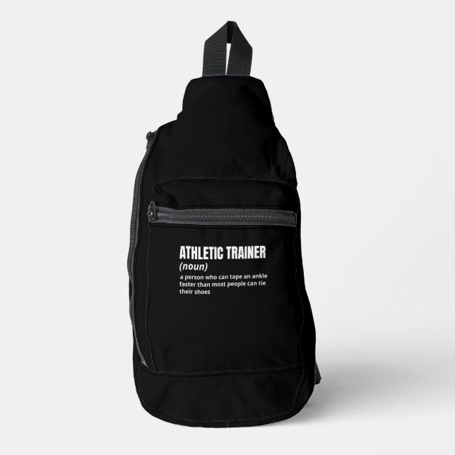 Funny Athletic Trainer Definition Sling Bag (Front)