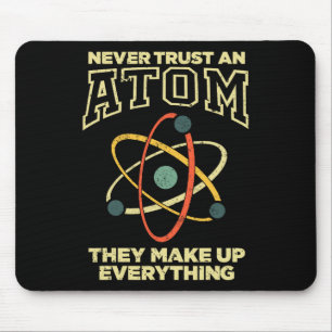 Funny Atom Art Men Women Stem Molecule Chemistry T Mouse Mat