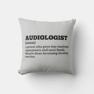 Funny Audiology Definition Cushion