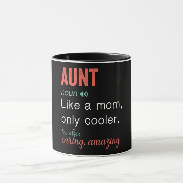 Funny Aunt Definition Mug (Center)