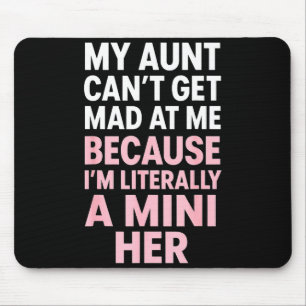 Funny Aunt Niece Mini Her Matching Family Quote  Mouse Mat