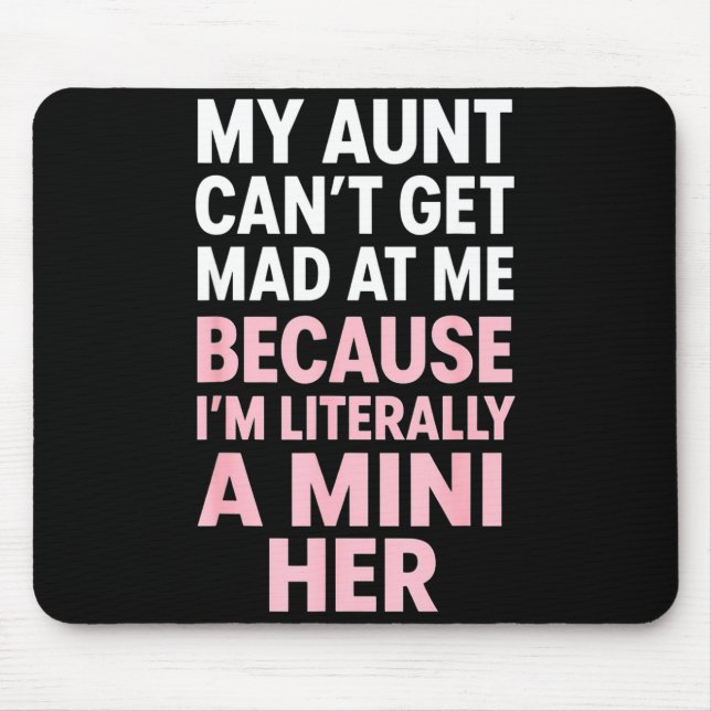 Funny Aunt Niece Mini Her Matching Family Quote  Mouse Mat (Front)