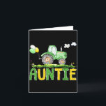 Funny Auntie Birthday Boy Tractor Farm Truck Match Card<br><div class="desc">Funny Auntie Birthday Boy Tractor Farm Truck Matching</div>