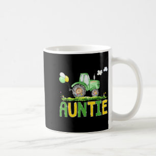 Funny Auntie Birthday Boy Tractor Farm Truck Match Coffee Mug