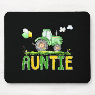 Funny Auntie Birthday Boy Tractor Farm Truck Match Mouse Mat