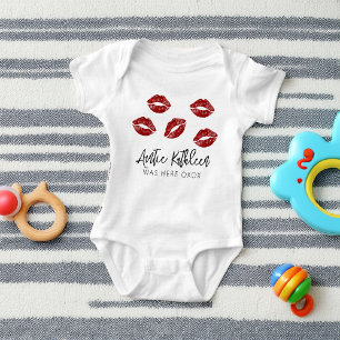 Funny Auntie Kisses Baby Bodysuit