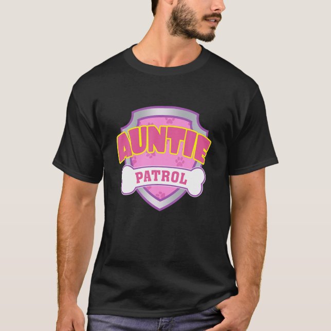 Funny Auntie Patrol - Dog Mum, Dad For Men Women T-Shirt (Front)