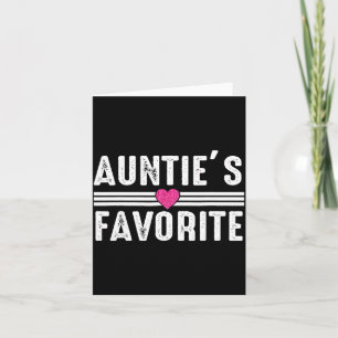 Funny Auntie'ss Favorite Son Daughter I'm Auntie's Card