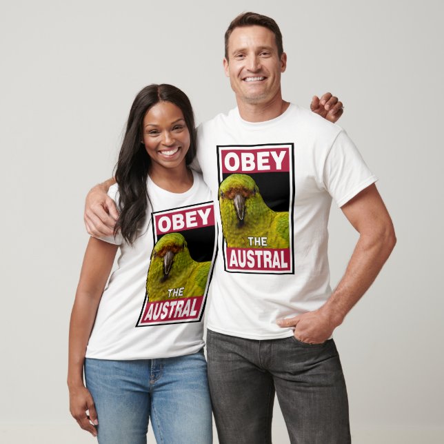 Funny Austral Parakeet Art T-Shirt (Unisex)