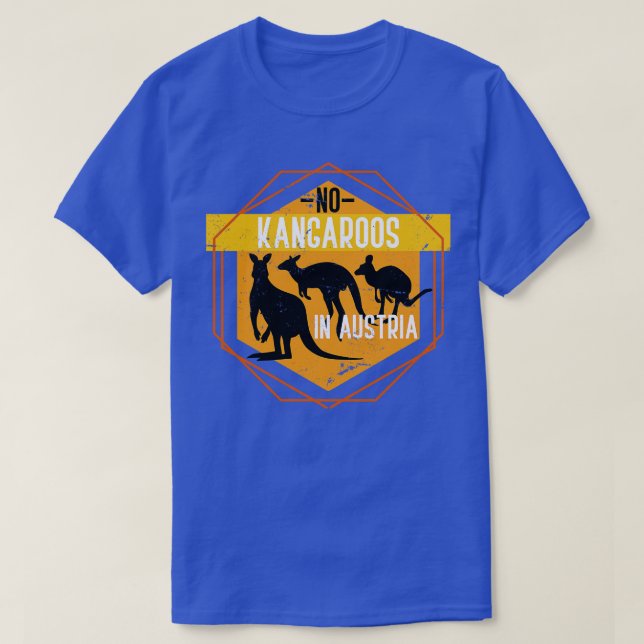 Funny Australia Gift Kangaroo T-Shirt (Design Front)