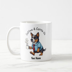 Funny Australian Cattle Dog Business Suit Coffee Mug