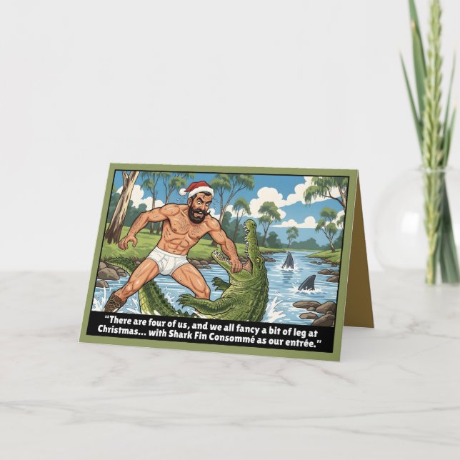 Funny Australian Christmas Card (Front)