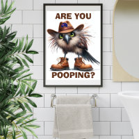 Funny Australian Kookaburra Neutral  Earthy Toilet