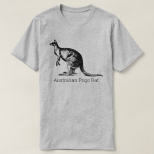 Funny AUSTRALIAN POGO RAT Kangaroo  T-Shirt