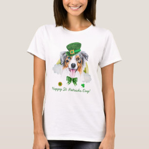 Funny Australian Shepherd Gold St. Patricks Day T-Shirt