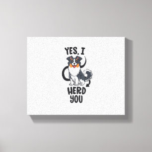Funny Australian Shepherd Mom Gifts Aussie Yes I H Canvas Print
