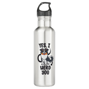 Funny Australian Shepherd Mum Gifts Aussie Yes I H 710 Ml Water Bottle
