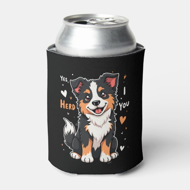 Funny Australian Shepherd Mum Gifts Aussie Yes I H Can Cooler (Can Front)