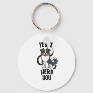 Funny Australian Shepherd Mum Gifts Aussie Yes I H Key Ring