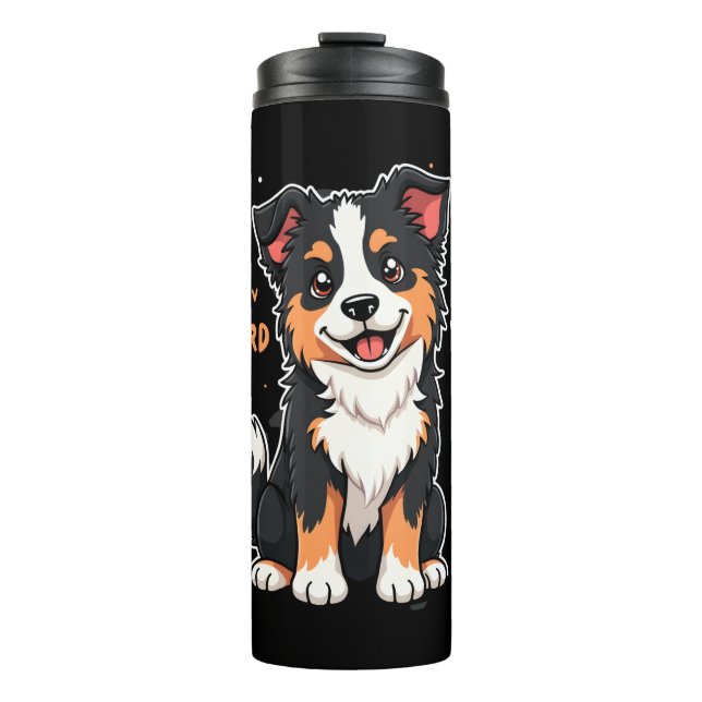 Funny Australian Shepherd Mum Gifts Aussie Yes I H Thermal Tumbler (Front)