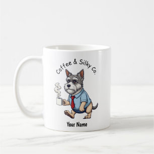 Funny Australian Silky Terrie Business Suit Coffee Mug