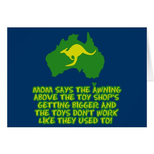 Funny Australian slang Greeting Cards | Zazzle