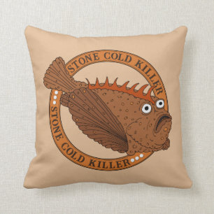 Funny Australian Stonefish Creature Cushion