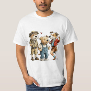 Funny Australian Terrier Shirt Cute Trio Tee