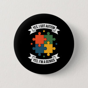 Funny Autism Awareness Kids Autistic Puzzle Autism 6 Cm Round Badge