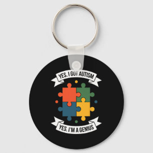 Funny Autism Awareness Kids Autistic Puzzle Autism Key Ring
