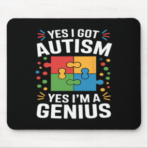 Funny Autism Awareness Kids Autistic Puzzle Autism Mouse Mat