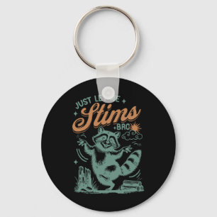 Funny Autism Awareness Month Just Let Me Stim Bro Key Ring