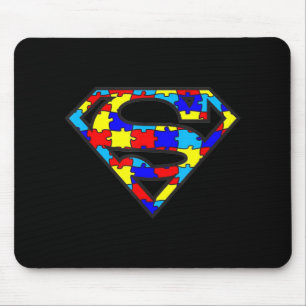 Funny Autism Awareness Superhero T-Shirt170 Mouse Mat